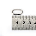 Miniatyrbilde 5 av 8: 100 stk rustfritt stål ovale splittringer Svingbar Snap fiskeutstyrkontakt (10x19mm)