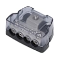 Miniatyrbild 8 av 8: 4 Way Power Distribution Block Amp Säkringshållare Jordfördelare Splitter Bilstereoförstärkare