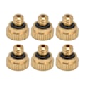 Miniatyrbillede 5 af 8: 20 stk Messing Atomiseringsdyse Havearbejde Tåge Sprayværktøjssæt 0,3 mm hul UNC10‑24 gevind