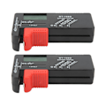 Miniatyrbillede 8 af 8: 2 stk Batteritest Kapacitetsmåler Digital Display Værktøj til AA AAA 9V 1,5V