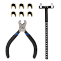 Miniatyrbillede 1 af 8: Bue-streng Nockpunkter Tang Sæt T-Lineal Nockningsspændetang Sæt Bueskydning Compound Trissa Bue Turning Kit Sort