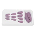 Pikkukuva 5 / 8: 24 kpl Nail Art -vinkkejä Setti Matt Puhdas Väri Teko-kynnet Täyspeite Vääri Kynnet F125
