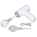 Miniatyrbild 1 av 8: Elektrisk äggvisp Sladdlös handmixer Handhållen äggvisp för gräddsalladsdressing Vit