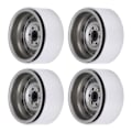 Miniatyrbilde 6 av 8: 4 stk metall 1,9 tommers hjulfelger 10 firkantet hull nav for AXIAL SCX10 1/10 RC klatring CartTitanium Farge