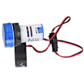 Miniatyrbillede 7 af 8: Strømsindikator Universal 2-visninger rund lampe lys 60~500V AC AD101-22VAMBlue