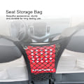 Miniatyrbillede 7 af 8: Multifunktionel Dobbeltlags Sæder Side Opbevaring Nettaske Bil Diverse Lomme Organizer Holder