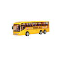 Miniatyrbillede 3 af 8: Minibusmodel Legetøj Høj Simulation Fine Detaljer Gul Træghedsbus Legetøj til Over 3 År Børn Hjemindretning Gaver