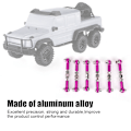 Pikkukuva 7 / 8: 6 kpl Säädettävät Servolinkit Vetovarsisetti RC-autolle 1/10 Buggy Touring Car 47mm Tarvikkeet violetti