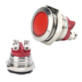 Miniatyrbillede 3 af 8: 0,6 tommer LED-indikator Lyssignal Lys Flamskyttet base IP66 Vandafvisende Universal (rød)