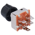 Miniatyrbilde 2 av 8: Universal roterende AC AIR Conditioning 4-trinns viftebryter erstatning for Freightliner INM2G754A