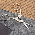 Miniatyrbillede 6 af 8: Rustfrit stål, retro stil, kranform, syning, saks, skrædder, håndværk, skæring, guld