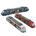 Miniatyrbillede 4 af 8: 3 stk Børne Simulerings Glidebil Legetøj Børn Legering Bilmodel Dekoration Pædagogisk Legetøj((RødHvidBlå) 3 stk)