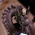 Miniatyrbillede 5 af 8: Keramisk kinesisk gunstig drage Backflow røgelsesbrænder