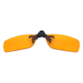 Miniatyrbild 7 av 8: Clip On Glasögon Effektivt blått ljus blockerar 180 grader vertikalt Flip Portable Orange Glasögon Cliplins för dator fyrkantig