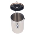 Miniatyrbillede 8 af 8: Kaffebeholder 1,8L rustfrit stål Lufttæt opbevaringsbeholder til kaffebønner med dagskontrol stålske til te, mel, korn, sukker Beige
