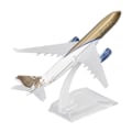 Miniatyrbillede 3 af 8: Modelflyvemaskiner Legering Skrivebordsmodel med Stativ Die Cast Officielle Flyvemaskinmodeller til Samling