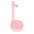 Miniatyrbild 3 av 8: Smart Bordsvattenautomat 7 Nivåer Justerbar USB-laddning Låg Ljudnivå Vattendispenser för 5 Gallon Flaska Rosa