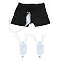 Miniatyrbild 1 av 8: Bärbar urinalväska för män Elastiskt midjeband Återanvändbar bärbara shorts för män Kisspåse för inkontinens Äldre S