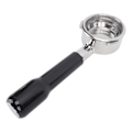Pikkukuva 5 / 8: 58 mm 3-korvainen Bottomless Portafilter Kahvi Bottomless Portafilter Barsetto Kahvikoneelle C2 Muovi Musta