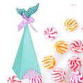 Miniatyrbild 7 av 8: Presentförpackningar Papper Fishtail Form Godispåsar Presentpaket för Bröllopsfest Favors50st
