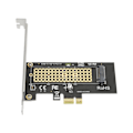 Miniatyrbilde 3 av 8: NVMe PCIe-adapter 5 Gbps båndbredde NVME-grensesnitt Plug and Play PCIe til M.2 SSD-adapter med kjøleplate for M Key SSD