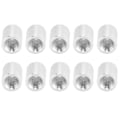 Miniatyrbillede 3 af 8: 10 stk Runde fritstående aluminiumlegerings indvendige gevind søjler Forbindelseskolonne afstandsholder M4x0,7mm Længde 8mm