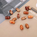 Pikkukuva 2 / 8: 200 kpl ainutlaat puupallot Värikkäät maalatut sekoitetut kuviopallot DIY-materiaalit Tarvikkeet 15x7mm