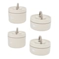 Miniatyrbillede 3 af 8: Isoleret madkasse 304 rustfrit stål forseglet multifunktionel bærbar rund termisk Bento-boks med varmepose Beige 4 stk