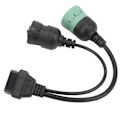 Pikkukuva 4 / 8: OBD2-kaapeli kuorma-autoille OBDII 16-nastainen naaras 6-nastainen J1708 9-nastainen J1939 jakaja Y diagnostiikkaskannerikaapeli autoille ja kuorma-autoille