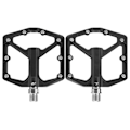 Miniatyrbillede 6 af 8: 1 par ZTTO mountainbikepedaler Aluminiumlegering Skridsikker cykelplatform flade pedaler (sort)