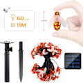 Miniatyrbild 4 av 5: Honeybee String Lights Vattentät Intelligent Control 20 LED Solar Bumble Bee String Lights for Garden 16,4ft Varmvitt Ljus 8 lägen