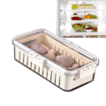 Miniatyrbild 6 av 8: Fruktförvaringsbehållare Säkra livsmedelsklassade PET Veggieförvaringsbehållare Kylskåp Matförvaringsbehållare med dräneringsfunktion Dränera fisklåda