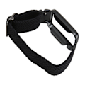 Miniatyrbild 3 av 8: Flätad Loop Strap för Mi Band 7 Pro Justerbar Elastisk Nylon Loop Armband med Skyddsram Svart Bandfodral