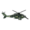 Pikkukuva 3 / 8: Valettu Metalli Helikopter Malli Ääni Valo Vetotakaisin Alloy Fighter Lentokone Malli 140mAh OD Vihreä