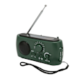 Miniatyrbild 3 av 8: Solar Handvev Radio Multifunktion Uppladdningsbar nödradio med ficklampa funktion för utomhuscamping Vandring Green