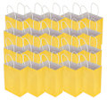 Miniatyrbillede 4 af 8: 20 stk Bærbare Kraftpapirposer Pakke Gavepose Tilbehør til Shopping Fødselsdagsfester 15 x 8 x 21cm Gul