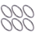 Miniatyrbilde 6 av 8: 20 stk Metallringer 4x32mm Jern Solid Holdbar Multifunksjonell Utsøkt Metall O-ringer Grå