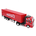 Miniatyrbillede 6 af 8: 1:48 Legering Container Truck Model Legetøj Højsimulering Børnebil Legetøj Køretøjer Rød Container Truck Model