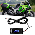 Miniatyrbillede 7 af 8: 3-i-1 Motorcykel LED Voltmeter Termometer Elektronisk Ur IP67 Vandafvisende Måler 6V-30V