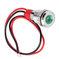 Miniatyrbillede 2 af 8: LED-metalindikatorlampe Vandafvisende Strøm Små Slanke Industrielle Kontrolkomponenter 10mm3-6VDC