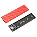 Miniatyrbild 3 av 8: M.2 SSD Enclosure Adapter Verktyg Gratis installation USB C 3.1 NGFF Protocol Red Mobil Extern dator SSD