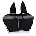 Miniatyrbillede 1 af 8: Heste Flugmaske Allround Mesh Åndbar Flugmaske Elastisk UV-beskyttelse Hest Ansigtsmaske med Ører Sort L 45x54cm / 17,7x21,3in