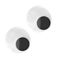 Pikkukuva 8 / 8: 2 kpl Googly Eyes - Värähtelevät silmähartsit, itseliimautuvat käsityötarvikkeet, kodin sisustus jääkaappiin, 8 cm / 3,15 tuumaa, musta ja valkoinen