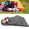 Miniatyrbillede 6 af 8: Polyester Vinrød Vandafvisende Slidstærk Camping Sovepose til Husdyr Udendørs Varme Hundesengetøj Camping Sovepose til kæledyr