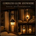 Miniatyrbild 6 av 9: New Library Lamp - Decorative Bookshelf Lighting with Warm Light, LED Night Light for Reading Nooks, Iron Bookshelf Lamp for Bookworms Ghost Style Ghost Style 1-pack