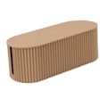Miniatyrbilde 7 av 8: Nordisk Pluggbrett Oppbevaringsboks Tråd Kabel Oppbevaringsveske Organizer Box Sokkel Plugg Trådløs WiFi Router Brett Fest for Hushold Khaki Liten Størrelse