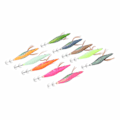 Miniatyrbilde 7 av 8: 10 stk Squid Jig Hook Hard Fiskeagn Luminous Wood Fiske Reker Lure Bait Kit