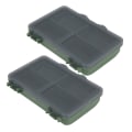 Miniatyrbilde 8 av 8: 2 stk Fiskekrok Agn Gadget Box Mini PP Oppbevaringsboks Etui for fiskeutstyr Tilbehør 4 rom