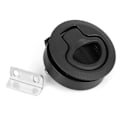 Miniatyrbillede 1 af 8: Sort Rund Flush Slam Spærre Dæksluge Træk Praktisk Båd Marin Hardware Tilbehør