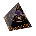 Miniatyrbilde 4 av 8: 5 cm Orgonittpyramide for positiv energileging Krystallpyramidemeditasjon Orgonittpyramider Chakra Dyrekretsenergigenerator Jomfruen